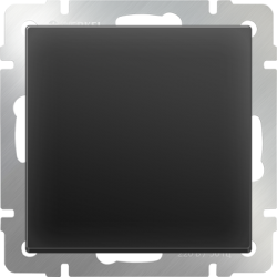 Выключатель одноклавишный проходной Werkel 10A/250В (из 2-х мест), черный матовый a051626
